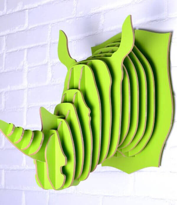 3D Rhino Head Puzzle