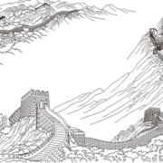The Great Wall vector file