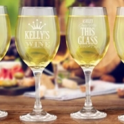 wine glass laser engraving