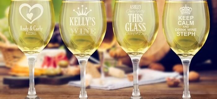 wine glass laser engraving