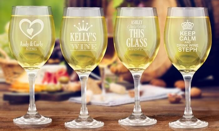 wine glass laser engraving